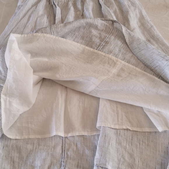 Max Studio White & Blue Pinstriped Dress Size XL - Picture 4 of 11